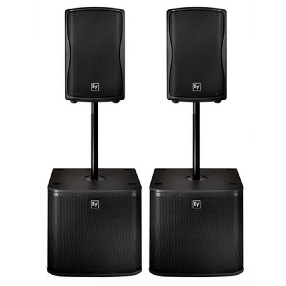 ElectroVoice ZxA190B Speakers & ZxA1SUB Subs Package GetInTheMix